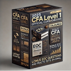 2025 CFA Level 1 Official Textbooks (Coloured) (Free EOC questions and Official Practice Tests- 2024)